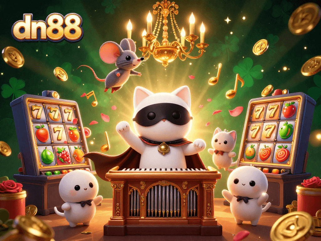 Win exciting jackpots at dn88 with vibrant and dynamic gaming elements in a casino scene.