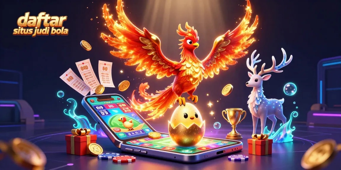 Engage with daftar situs judi bola through vibrant sports betting visuals and dynamic gaming elements.