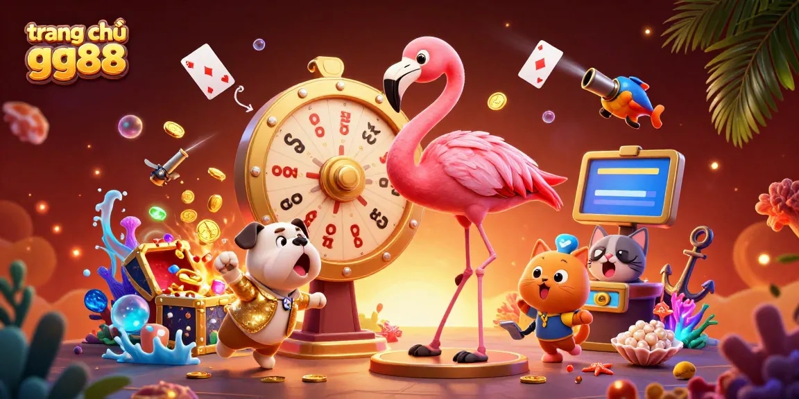 Spin the big prize wheel at trang chủ gg88 for exciting rewards and colorful gems!