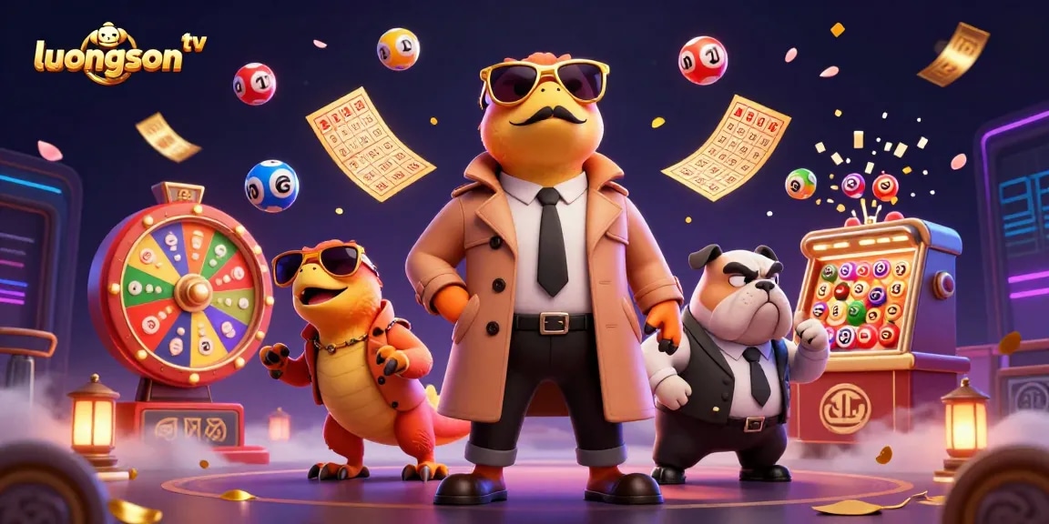 luongson tv features playful cartoon raptors entering a casino, highlighting a vibrant gambling scene.