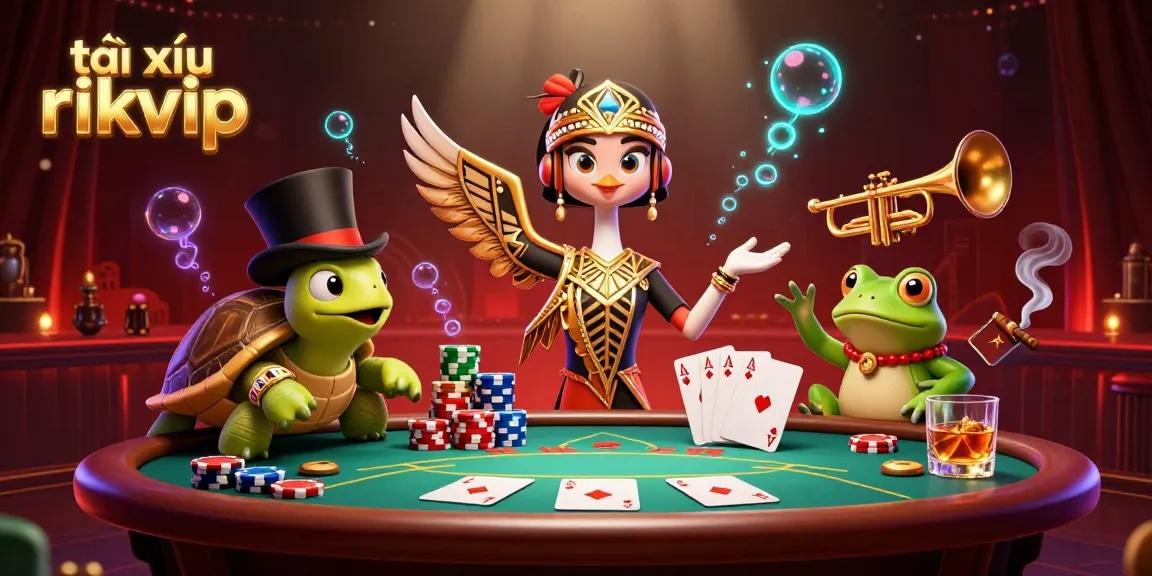 Play tài xỉu rikvip for thrilling casino excitement at an energetic speakeasy setting.