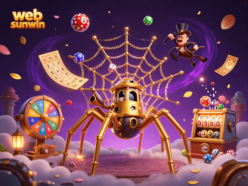 Win big at web sunwin with a vibrant steampunk casino scene filled with dynamic gaming elements.