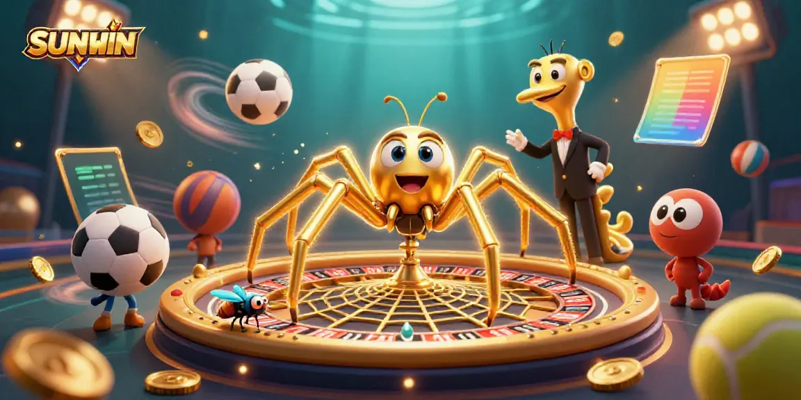 Experience the thrilling SUNWIN betting action with a dramatic 3D casino scene full of action.