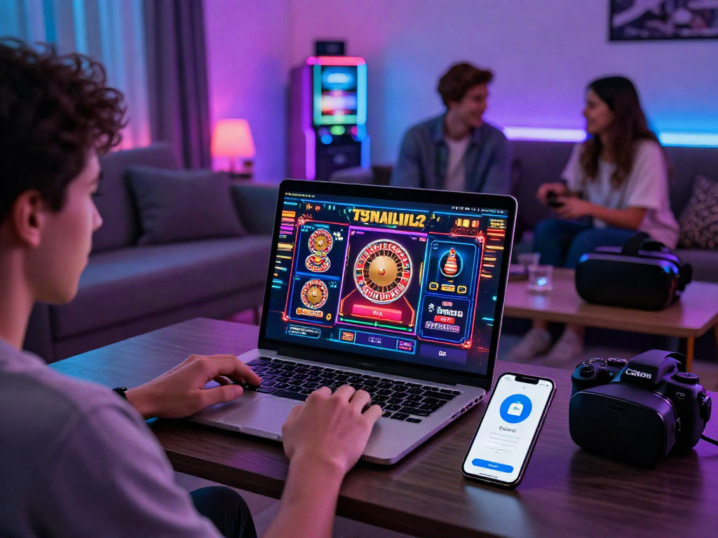 Benutzer im Online-Casino und Nutzung der itsme-App für Anmeldungen.