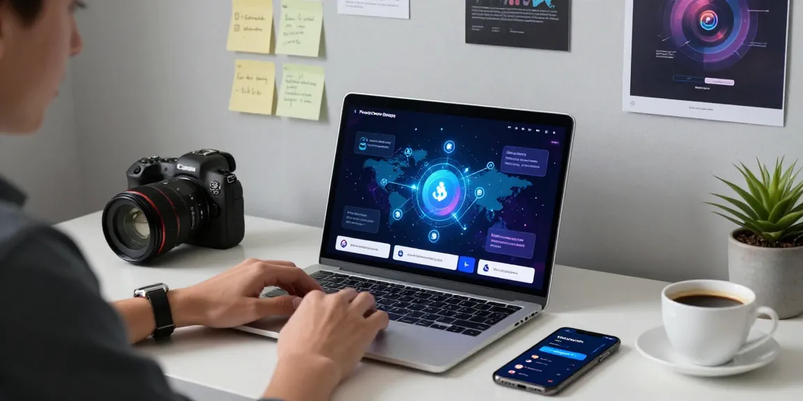Engaging user working with the PulseChain Bridge interface on a laptop in a modern tech office.