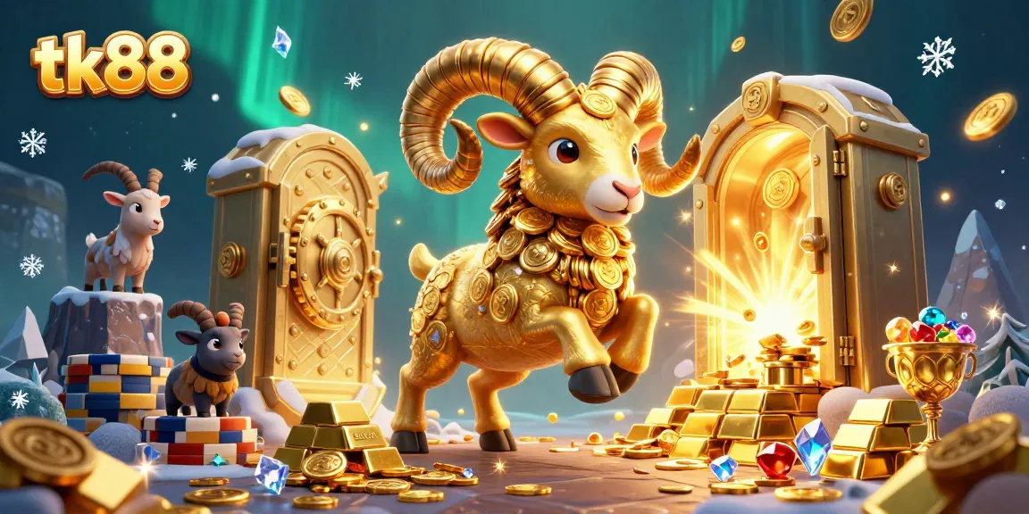 Engage in thrilling gameplay at tk88 with dynamic characters amidst jewels and gold.