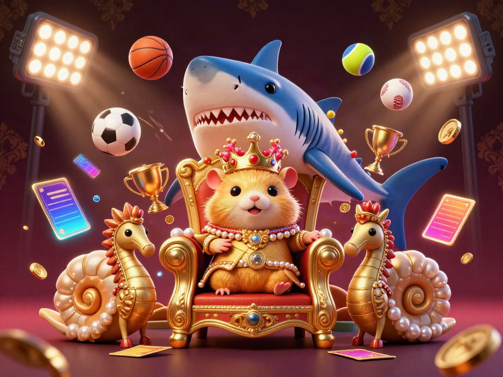 Engage with the dynamic gaming scene at TR88, featuring a golden hamster king and vibrant sports betting elements.
