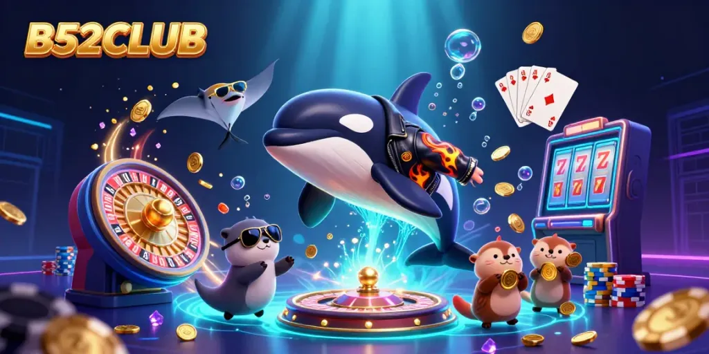 Experience thrilling gameplay with B52CLUB in a vibrant underwater casino adventure.