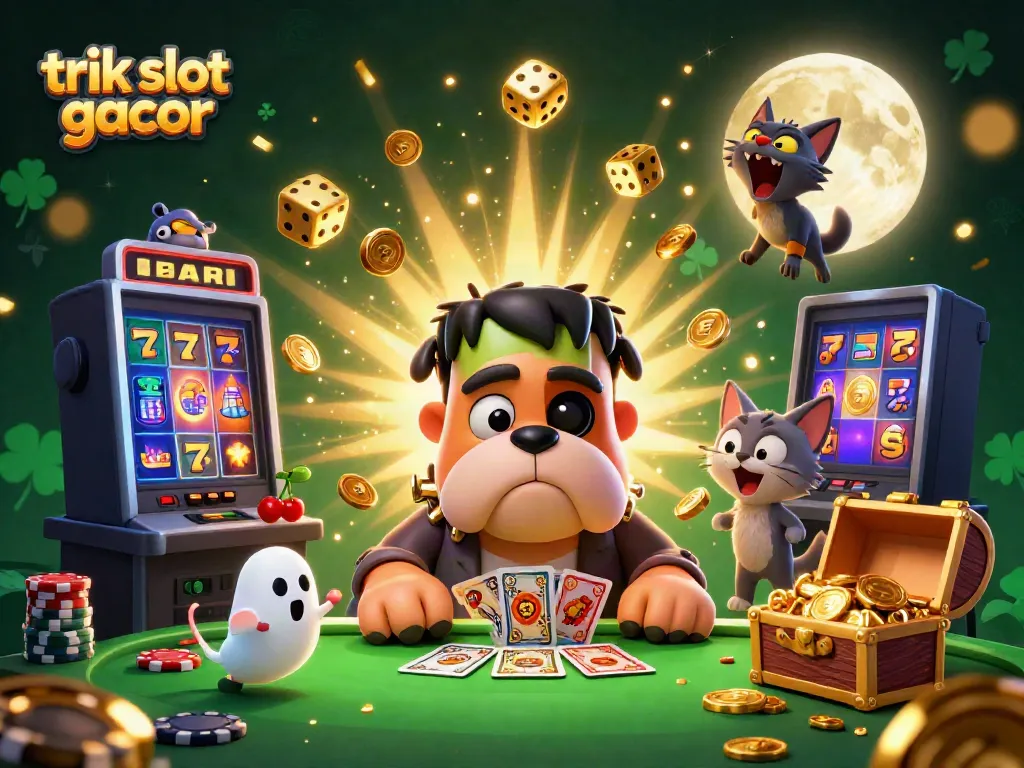 Trik slot gacor menarik perhatian pemain dengan suasana kasino yang ceria dan menarik.