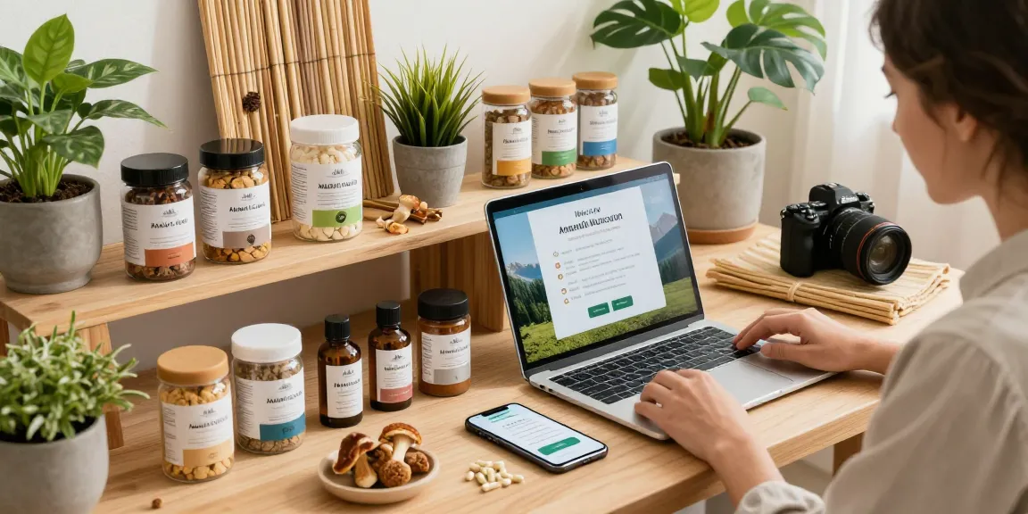 Erforschen Sie Fliegenpilz kaufen Produkte in einem lebhaften E-Commerce-Umfeld, das Angebote von Amanita Muscaria zeigt.