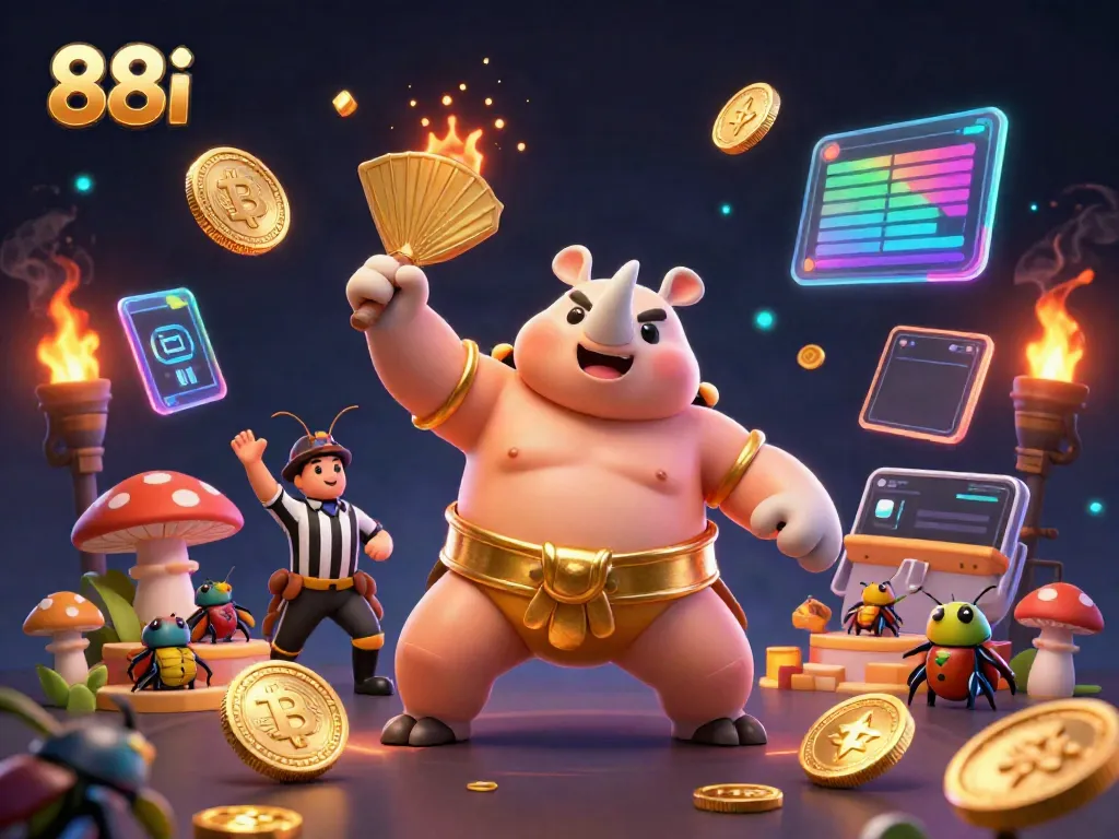 Join the action at 88i, watch a rhinoceros beetle sumo champion and witness golden coins fly!