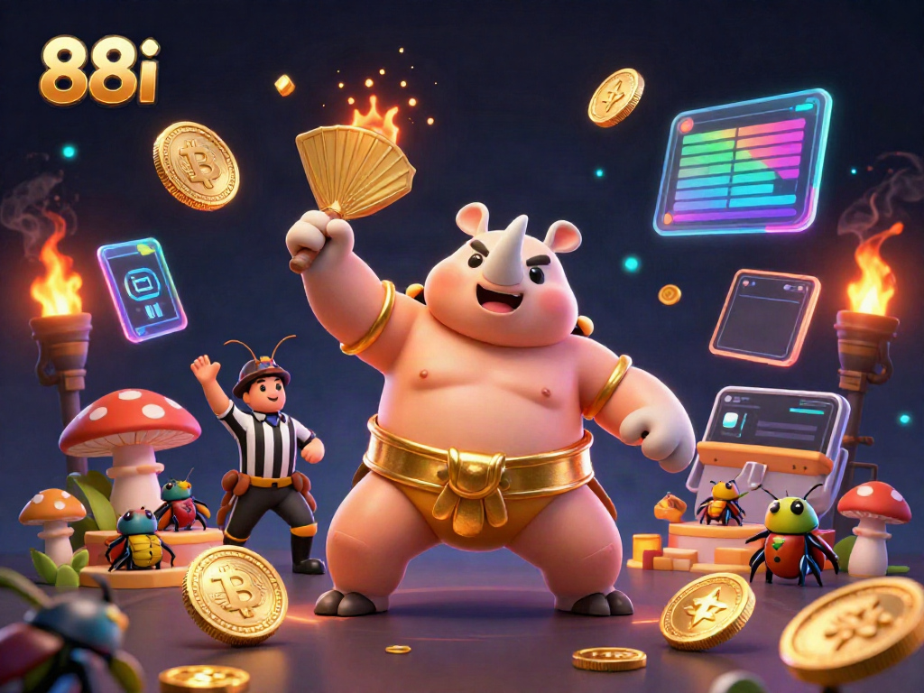 Join the action at 88i, watch a rhinoceros beetle sumo champion and witness golden coins fly!