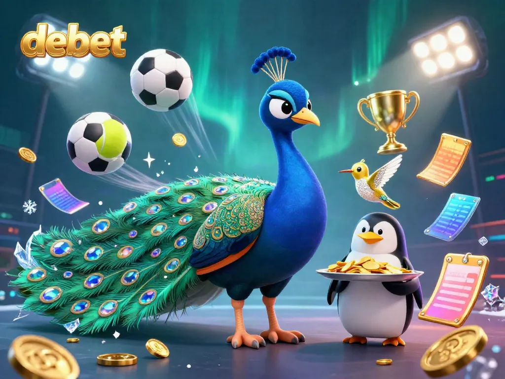 Experience the thrill of debet with an energetic 3D casino scene filled with vibrant characters and dynamic elements.