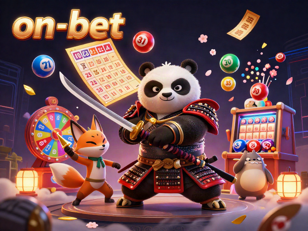 Experience thrilling gaming with on-bet: Samurai panda and ninja fox in action