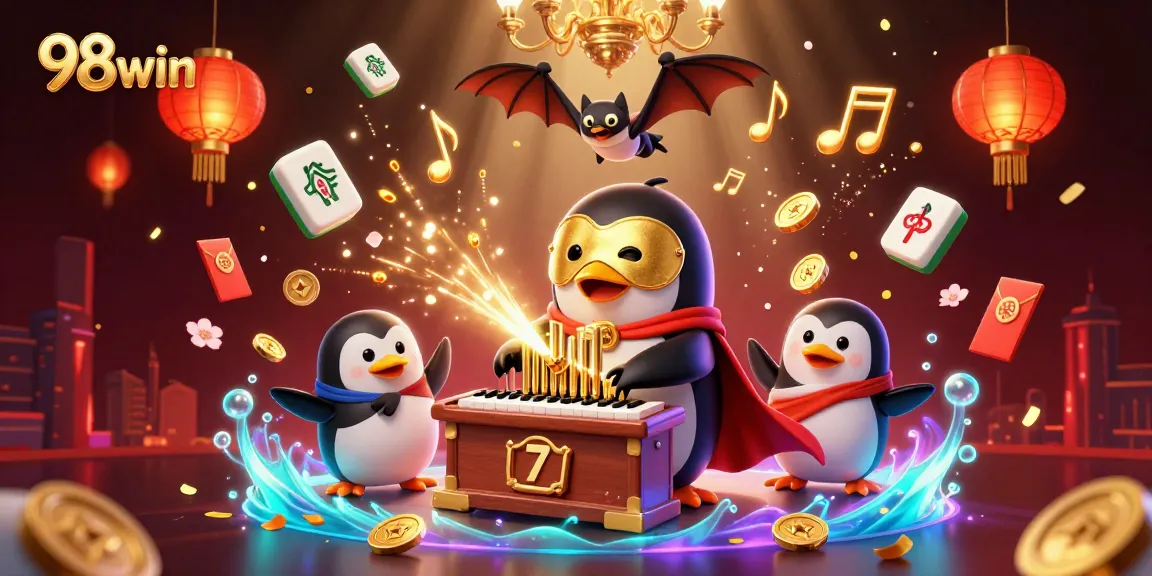 Engage with thrilling 98win casino gameplay featuring dynamic golden coin action and characters.