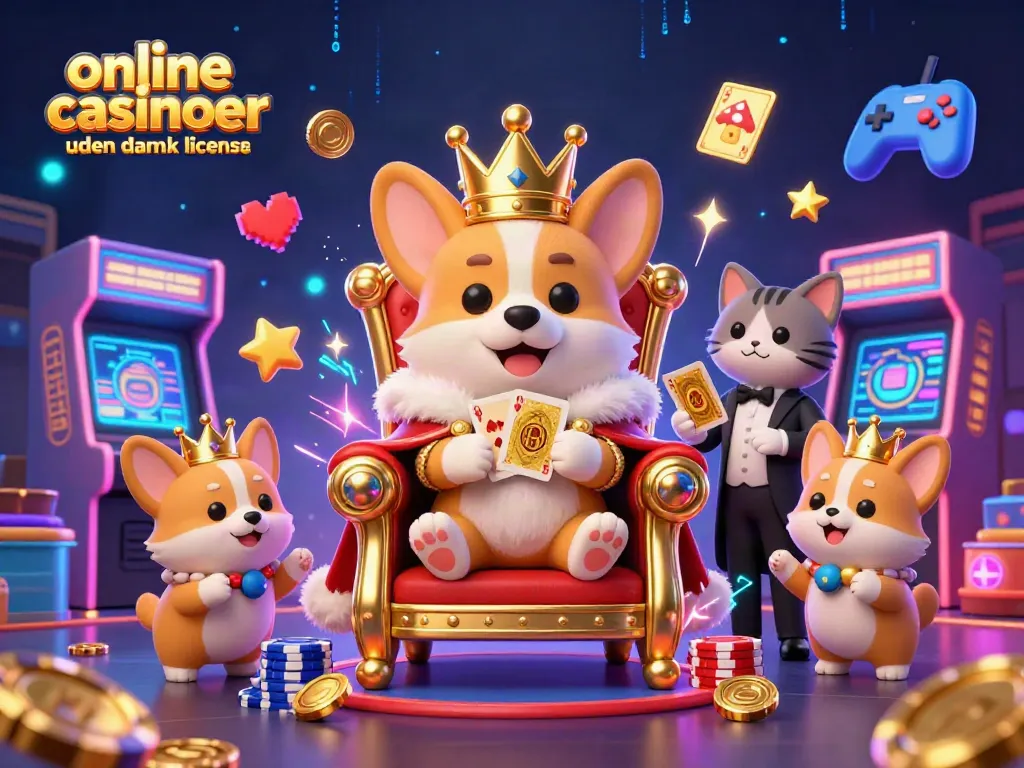 Play engaging games at online casinoer uden dansk licens, featuring vibrant 3D characters and casino elements.