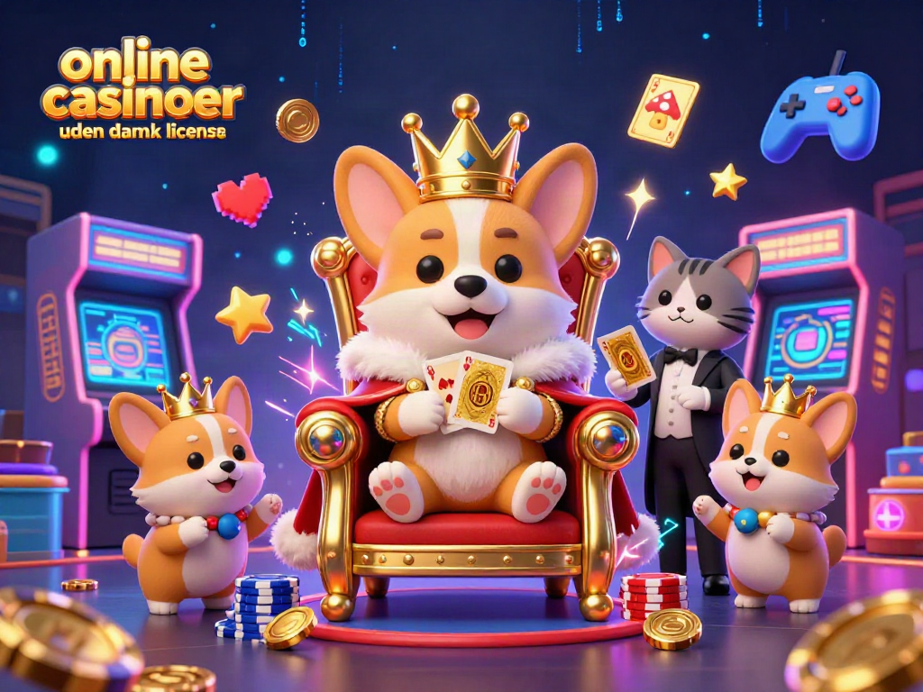 Play engaging games at online casinoer uden dansk licens, featuring vibrant 3D characters and casino elements.