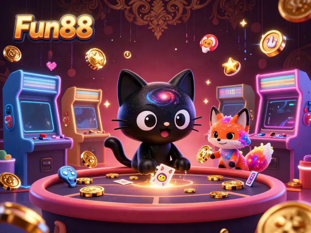 Experience Fun88 with a cosmic character theme showcasing excitement at a vibrant casino.