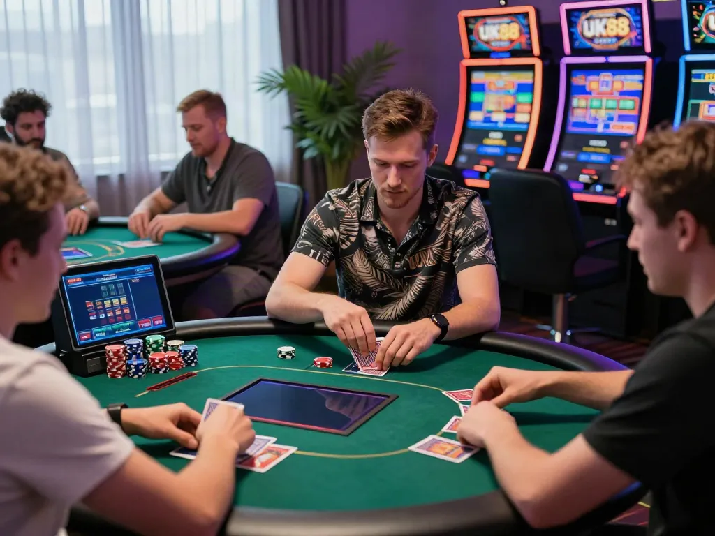 Players enjoying engaging online gaming at UK88 for thrilling experiences.