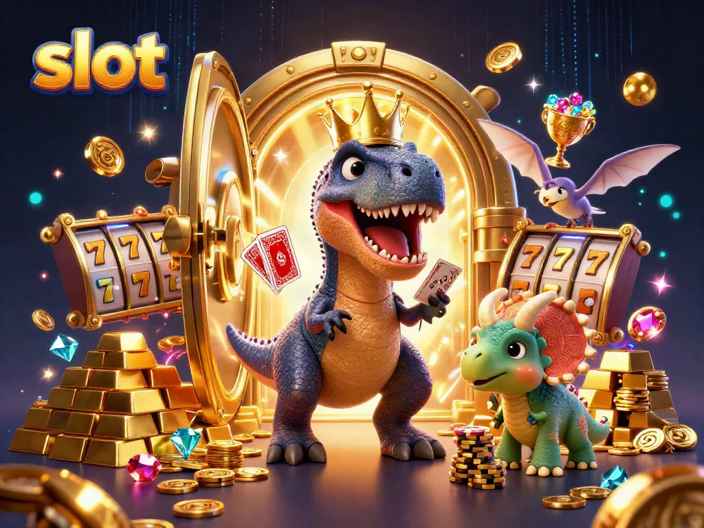 Experience thrilling slot action with colorful characters in a vibrant casino setting