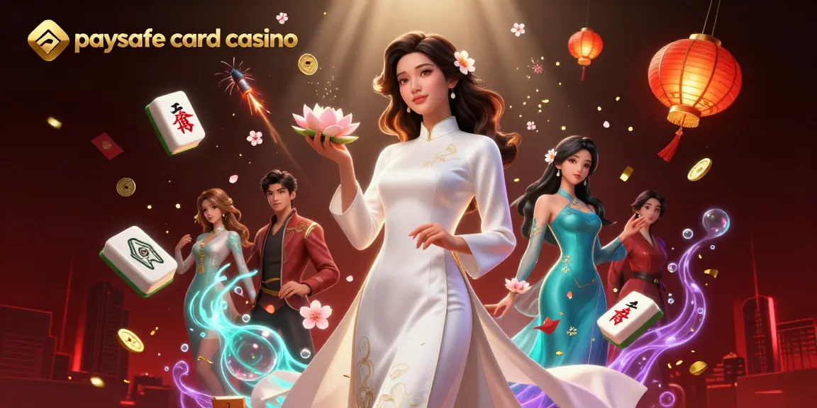 Erleben Sie den Nervenkitzel eines Paysafe Card Casinos mit eleganten Charakteren zwischen lebendigen Spielelementen.