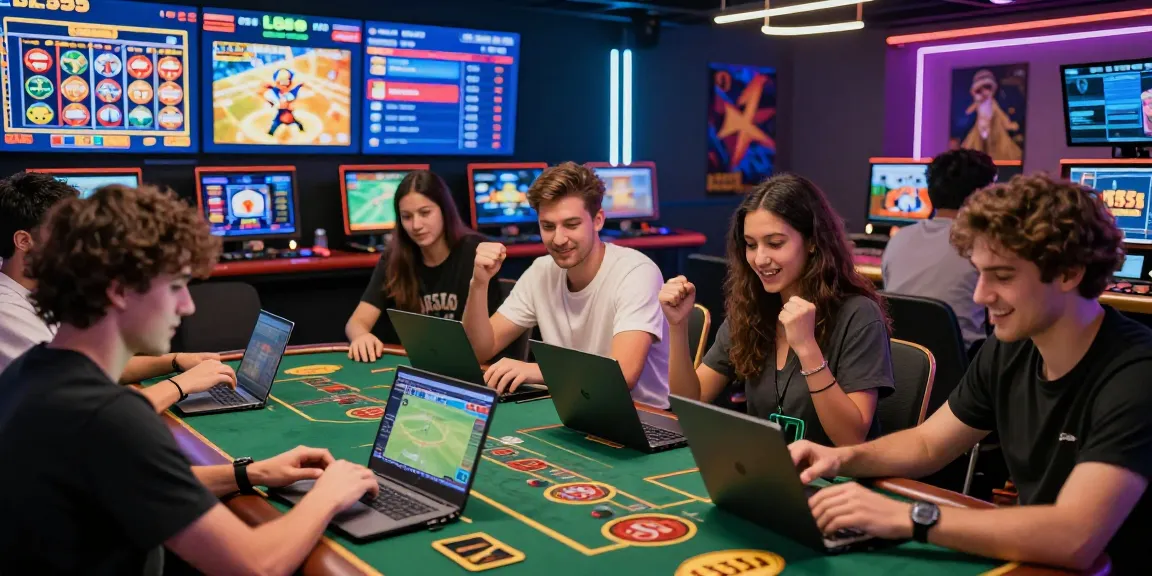Players enjoying dynamic online gambling experiences at BL555, highlighting interactive games and excitement.
