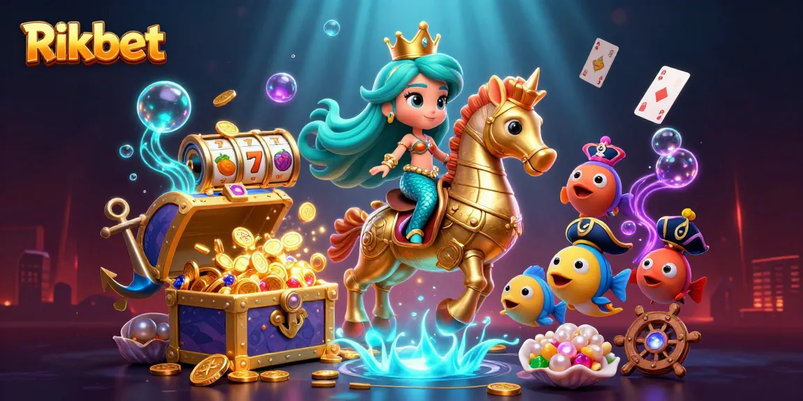 Engage with exciting gameplay at Rikbet featuring vibrant mermaid-themed slots and interactive elements.