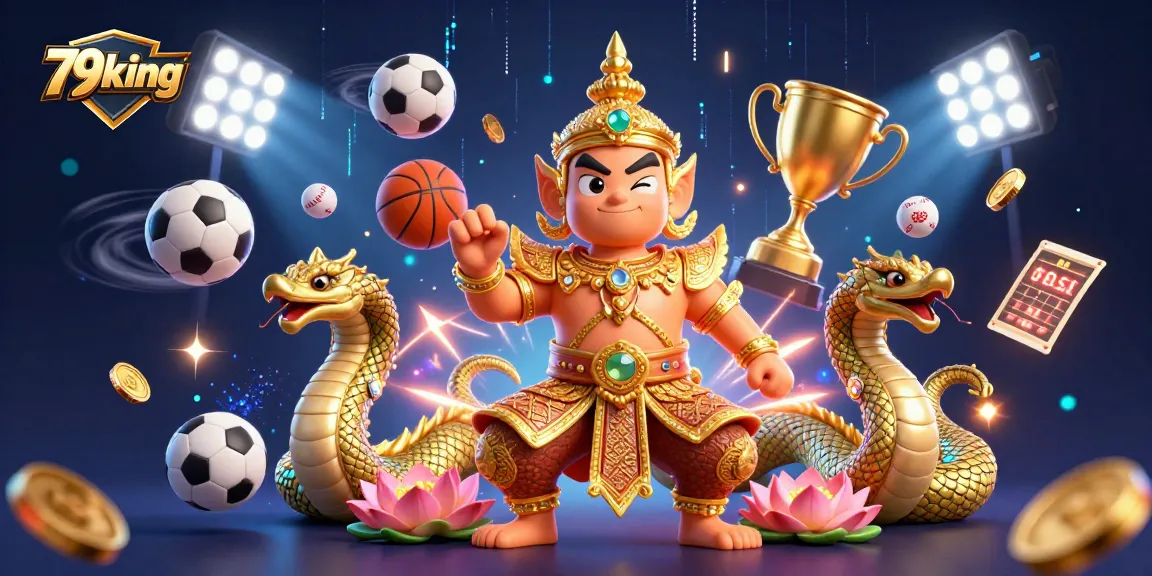 Experience the excitement of 79king as the Thai guardian and Naga serpents engage in thrilling sports betting action.