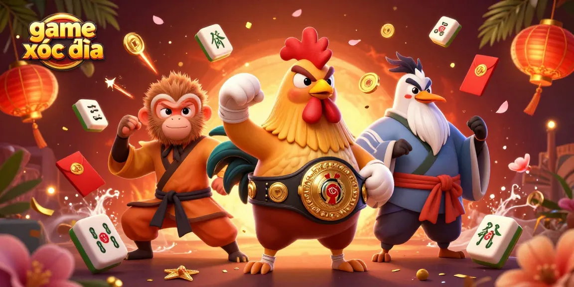 Experience the excitement of game xóc đĩa with dynamic 3D characters engaging in thrilling action.