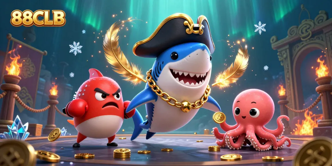 Engage with thrilling gameplay at 88CLB featuring lively pirate characters and animated casino elements.