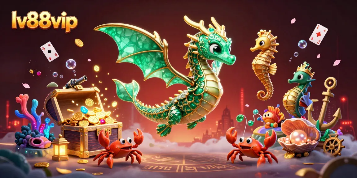 Experience thrilling gaming action at lv88vip with a vibrant underwater casino atmosphere.