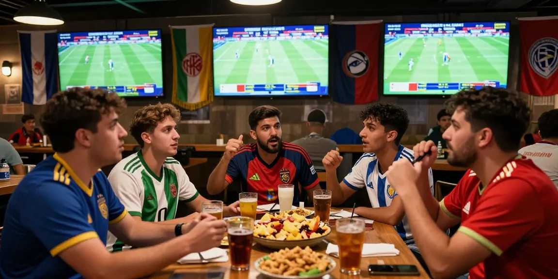 Fans engaging in sports discussion about Bongdata and World Cup betting odds.