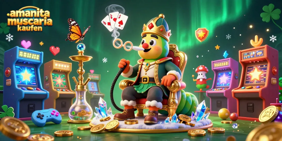 Engage in decision-making while amanita muscaria kaufen in this vibrant casino themed illustration.