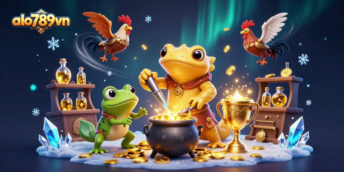 Engage in thrilling cockfighting action with alo789vn, witnessing the alchemist's transformation of gold coins.