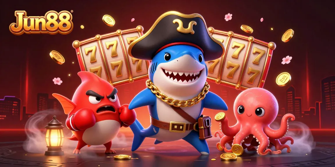 Play slots at Jun88 with vibrant characters, exciting jackpots, and engaging casino elements.