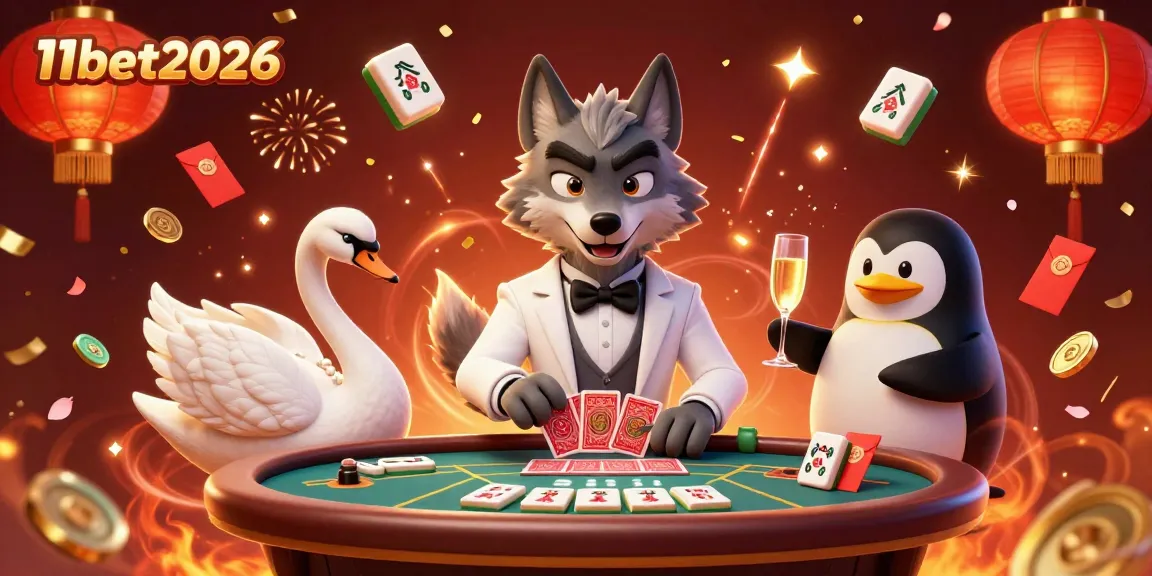 Experience the excitement of 11bet2026 with vibrant casino characters and festive details!