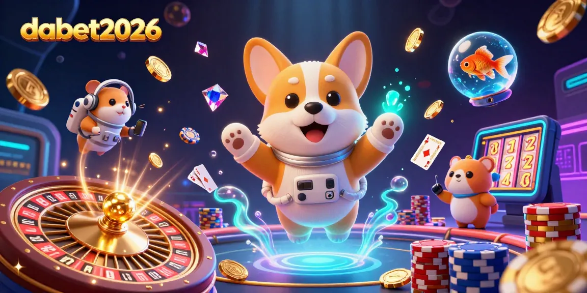 Engage with dabet2026 in an exhilarating space casino scene filled with coins and vibrant game elements.