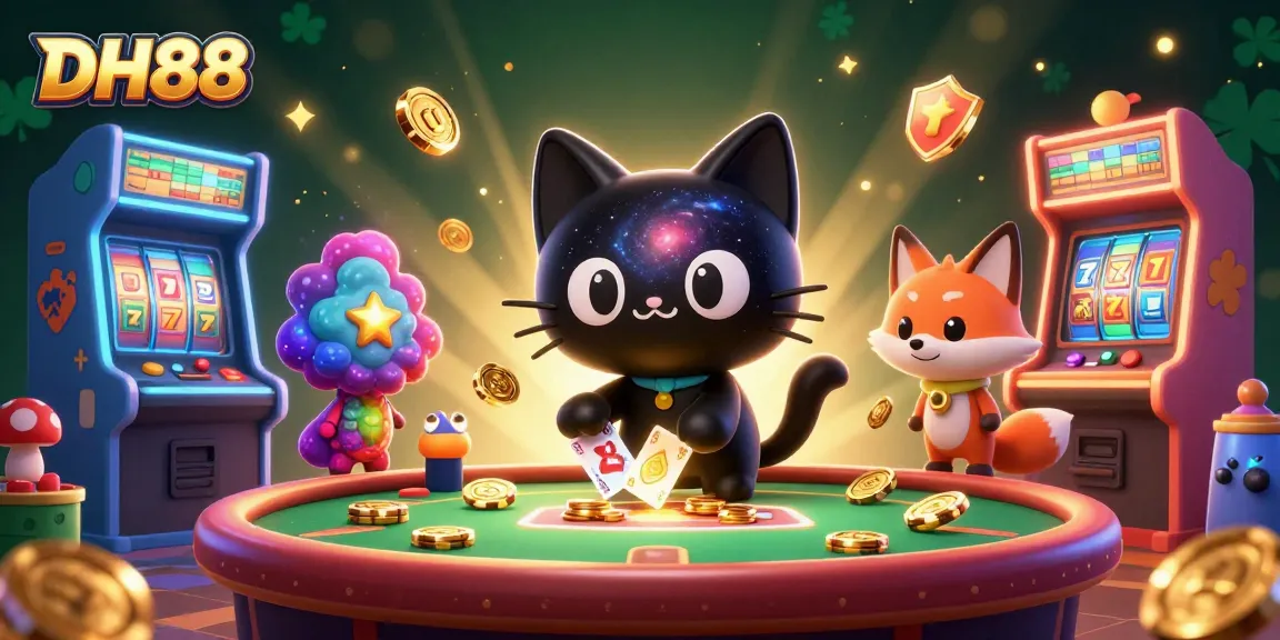 Experience thrilling gameplay at DH88 with captivating cosmic characters and vibrant casino elements.