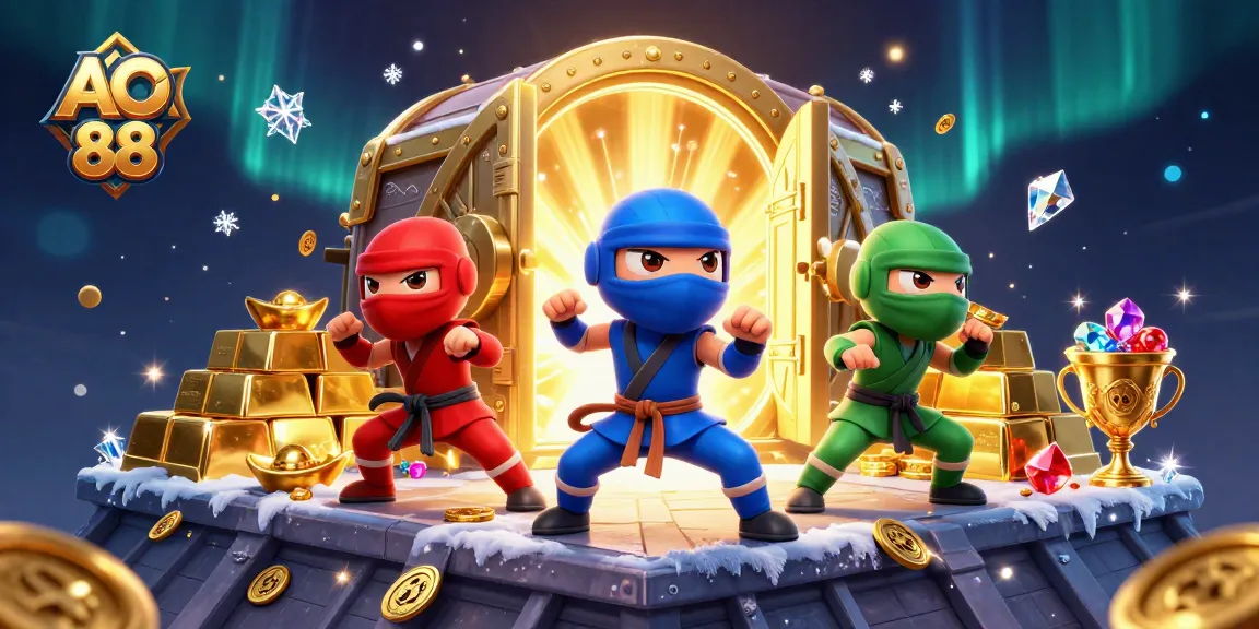 Experience the excitement of AO 88 with dynamic martial arts and treasures bursting from a golden vault.