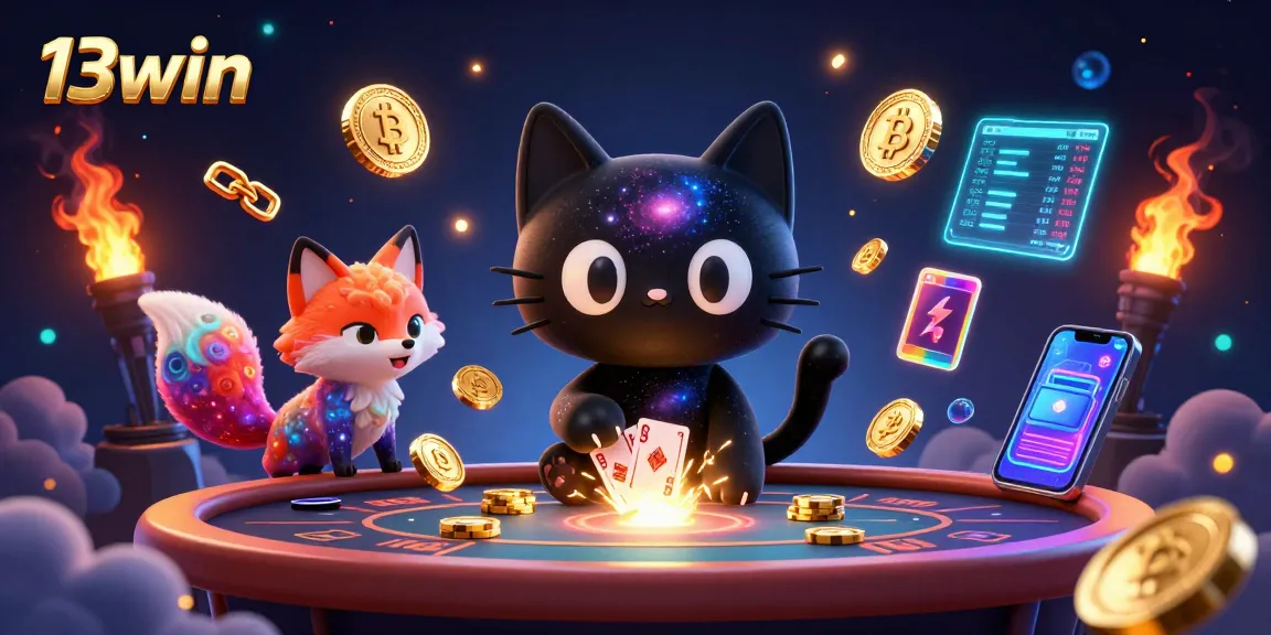 Engage in thrilling gameplay at 13win with vibrant casino elements and eye-catching 3D characters.